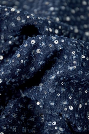 Denim jacket with sequins - Blue h5 Picture3